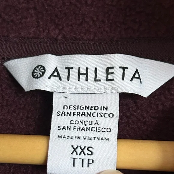 Athleta Eggplant purple Cowl Neck Sweater, Size XXS - Picture 5 of 9